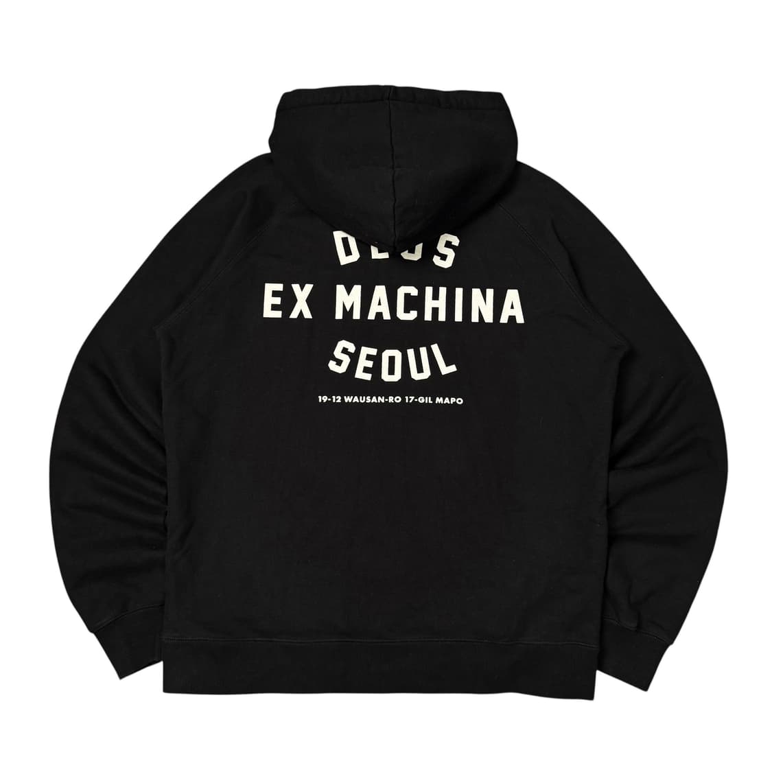 (L) 데우스 엑스 마키나 서울 후드티 블랙 상품이미지1