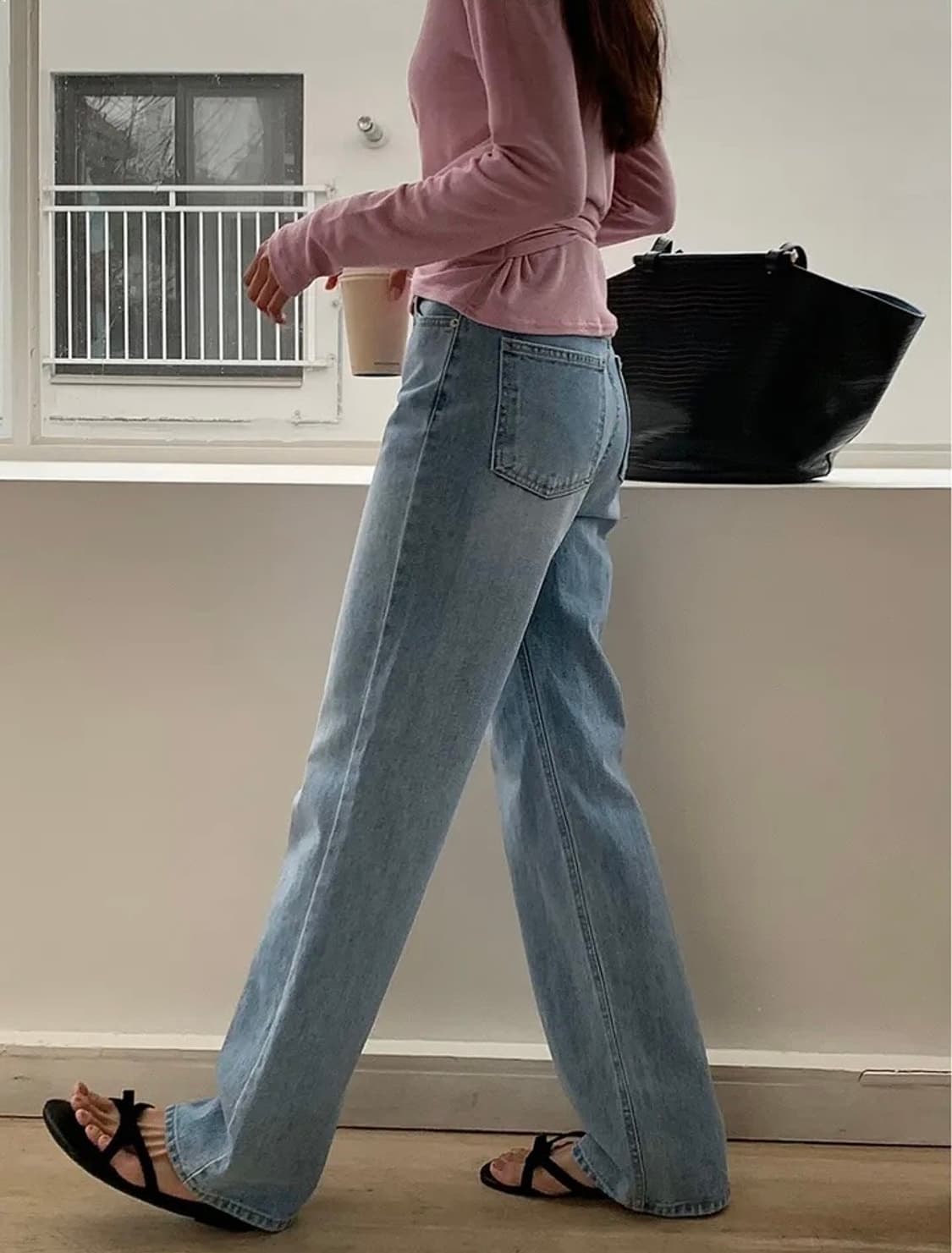 라이크유 연청와이드팬츠m 상품이미지7