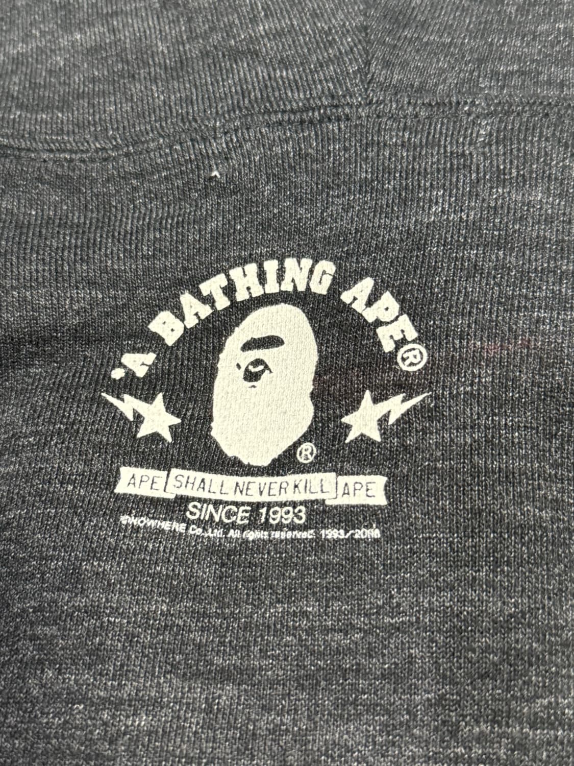 2008 니고 시절 진짜 베이프 사랑과 평화 투웨이 후드 집업 자켓 상품이미지5