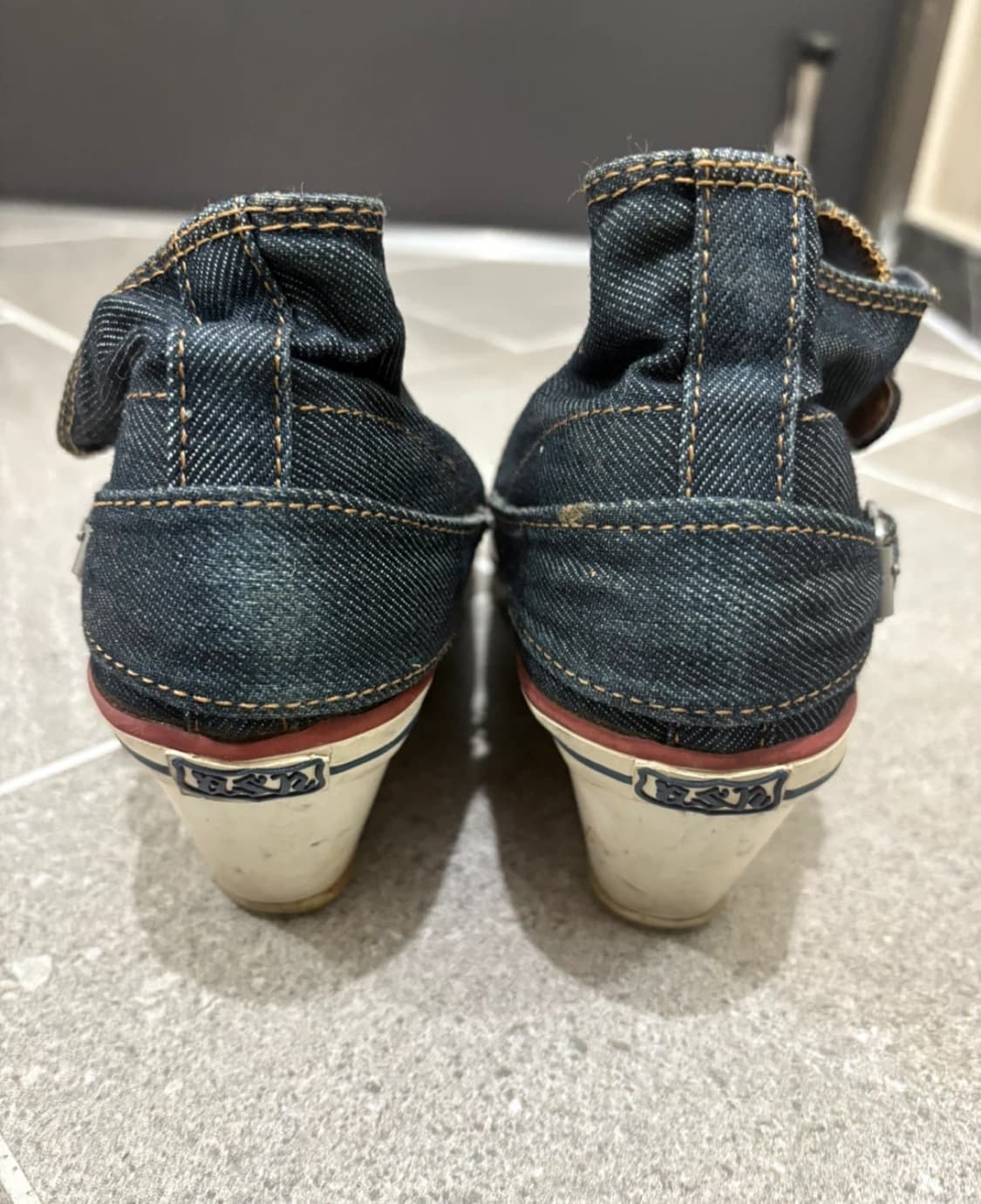 ASH 아쉬 웨지힐 데님 스니커즈 상품이미지3