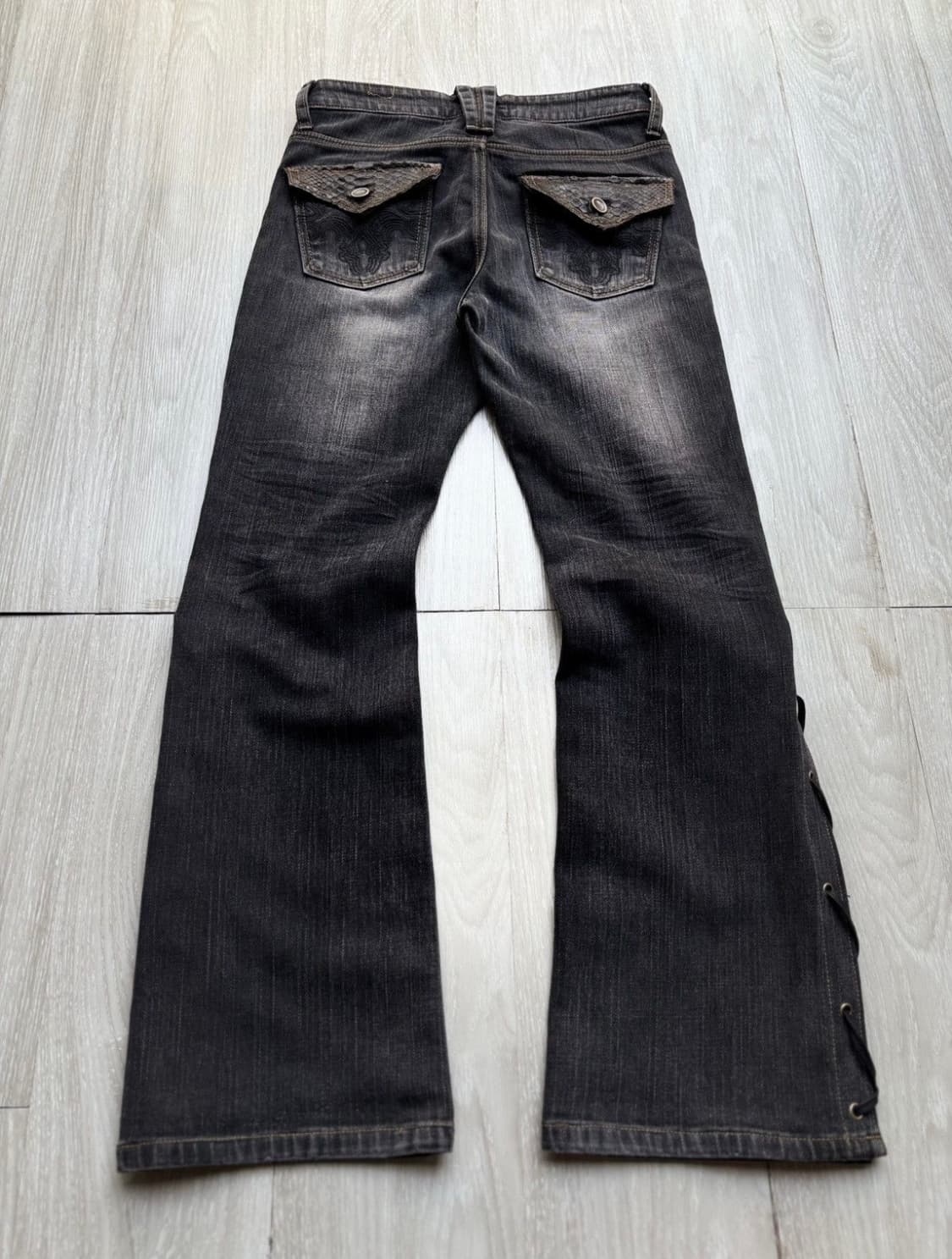 SASSON 레이스업 플레어진 상품이미지5