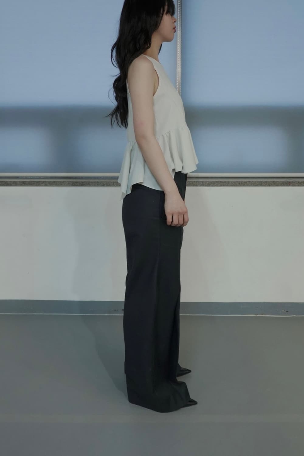 에옹쓰 프릴탑 + 슬랙스 셋업 상품이미지2