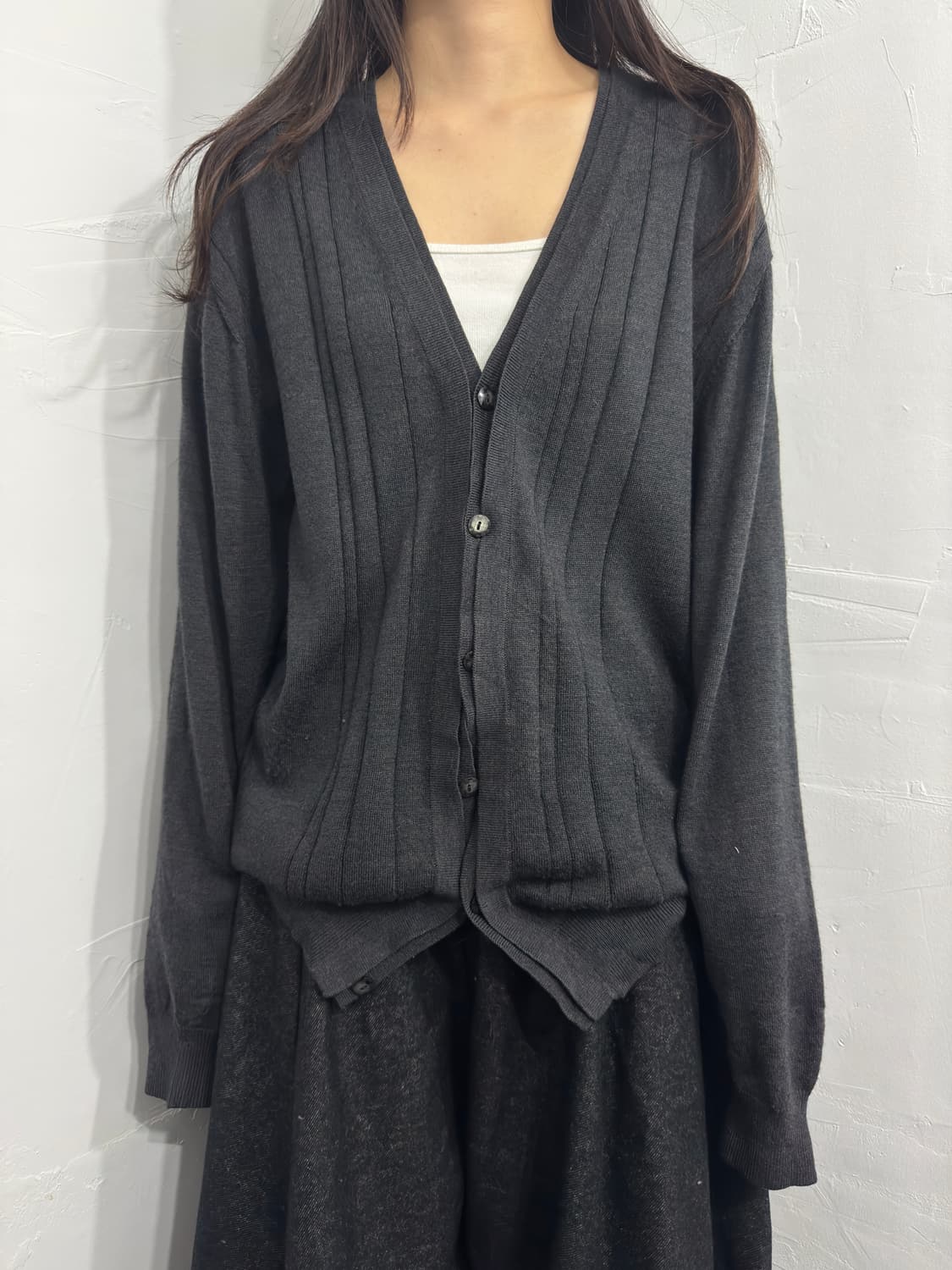 hiroko koshino wool cardigan 상품이미지1