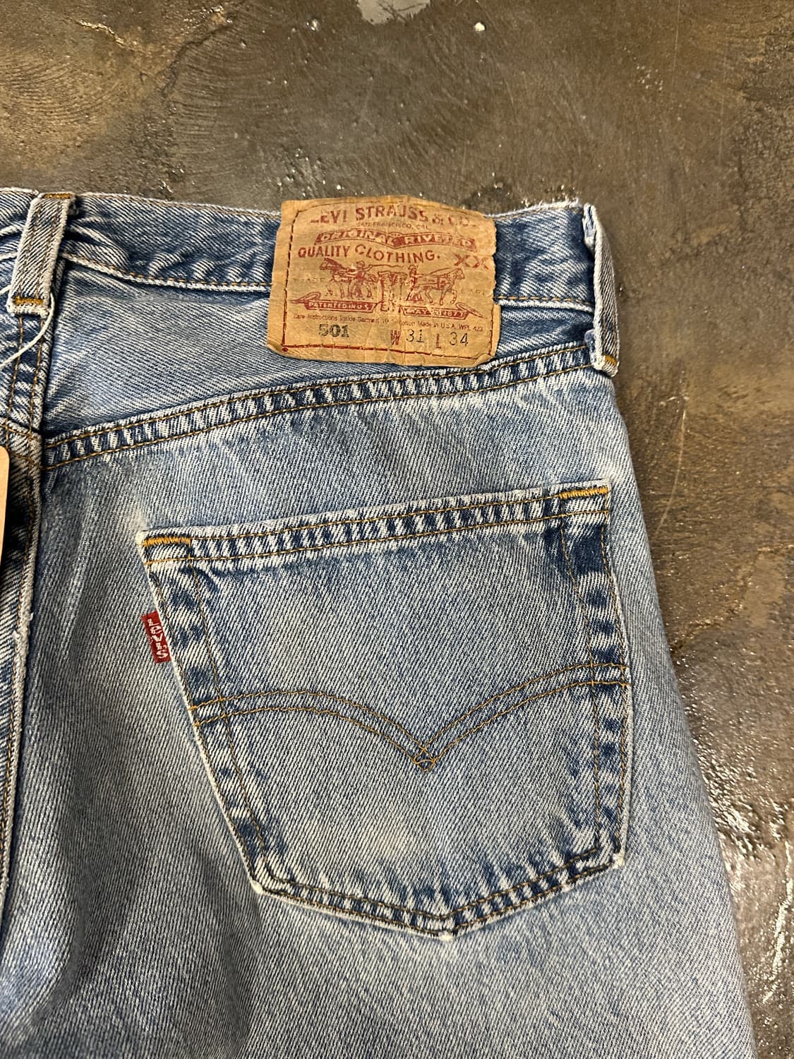 90s made in USA Levis 리바이스 501 W31 L34 상품이미지5