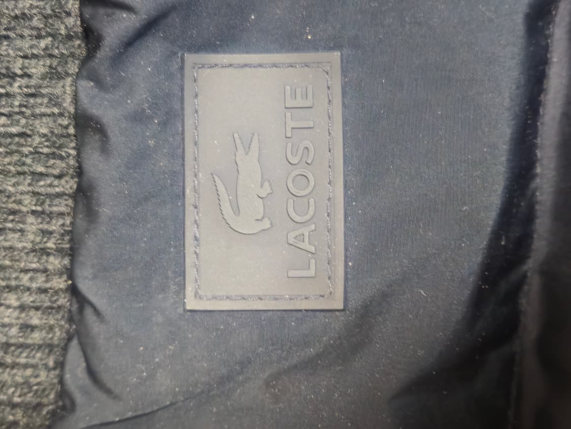 라코스테 여성 니트카라 패딩 점퍼 네이비 34 상품이미지9