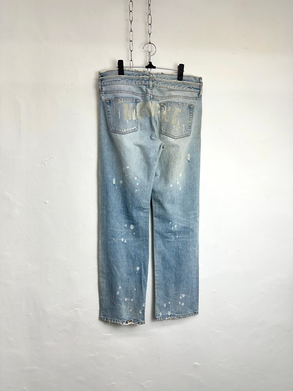 Moment Double Waist Distressed Denim Pan 상품이미지7