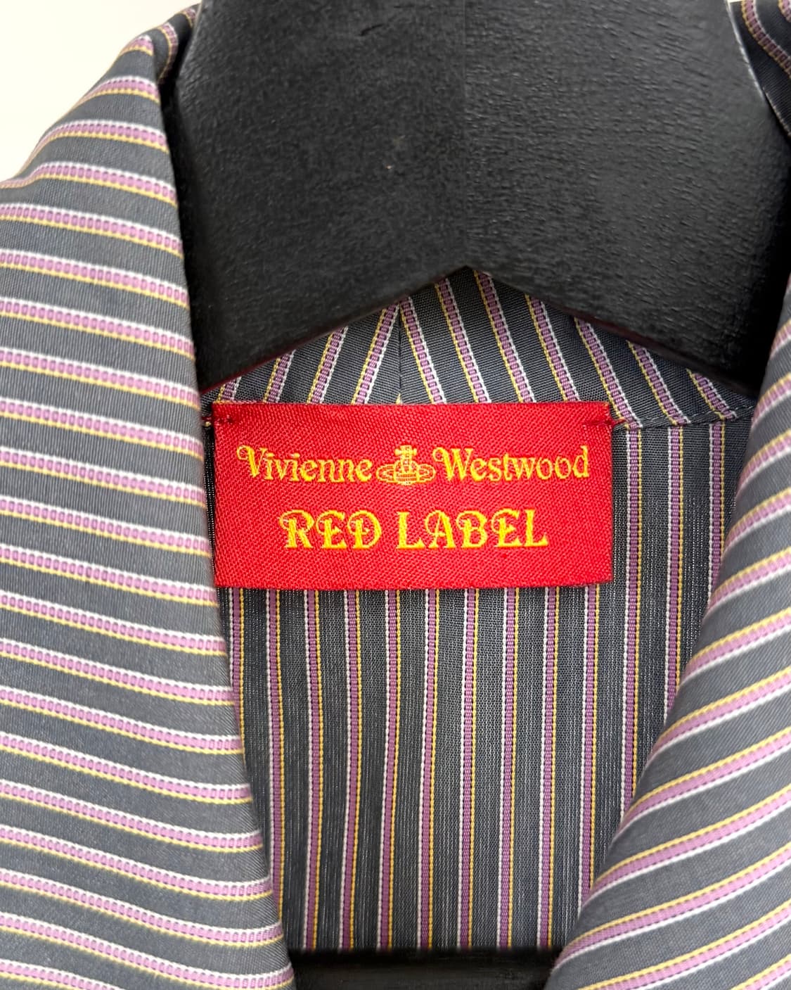 비비안 웨스트우드 레드라벨 스트라이프 코튼 타이 셔츠 상품이미지7