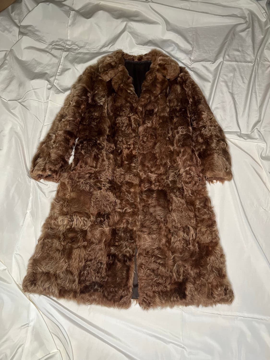 Saint laurent style vintage wool furcoat 상품이미지3
