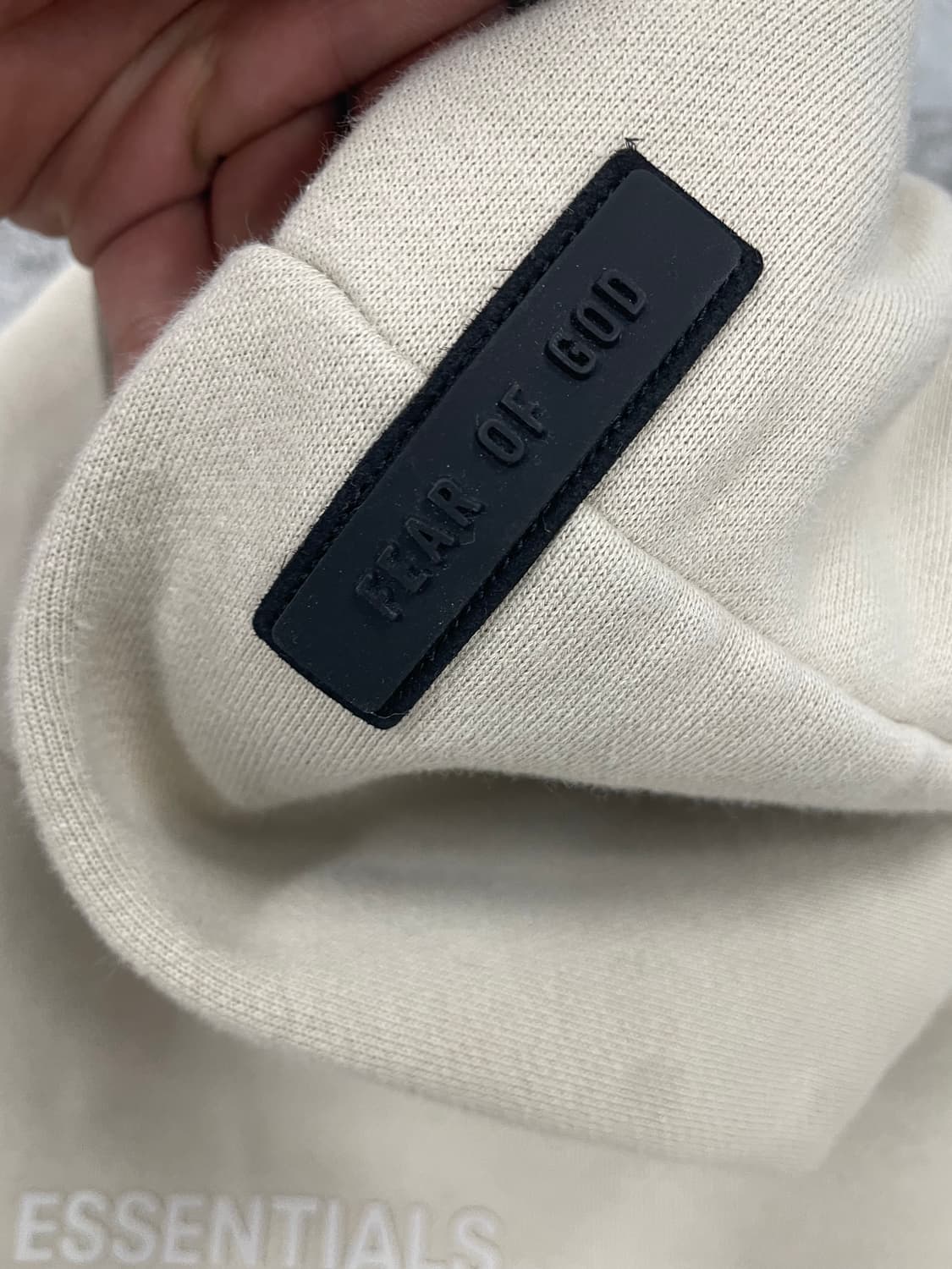 Essentials Cream and Tan Hoodie (2023) 상품이미지3