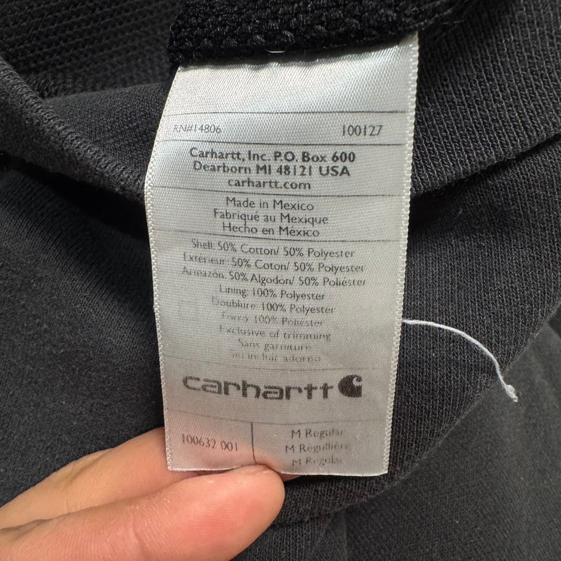 Name : 칼하트 시그니처 박스로고 써멀 오버핏 후드집업 :)  상품이미지4