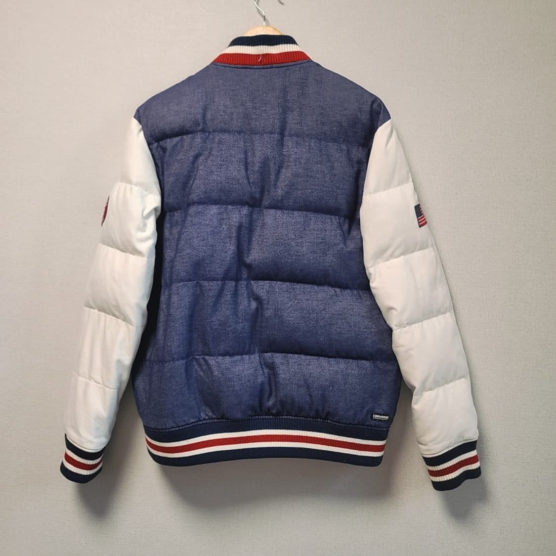 [XL] 컨버스 올스타 덕다운 데님 패딩 야구 점퍼 상품이미지2
