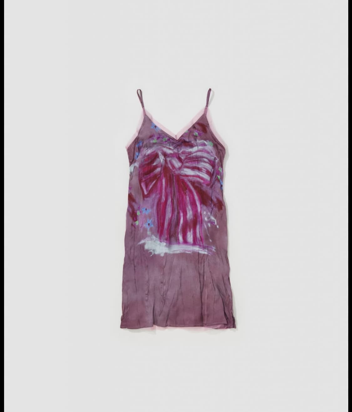 아크네 스튜디오 프린트 블라우스 드레스 라즈베리 핑크 상품이미지1