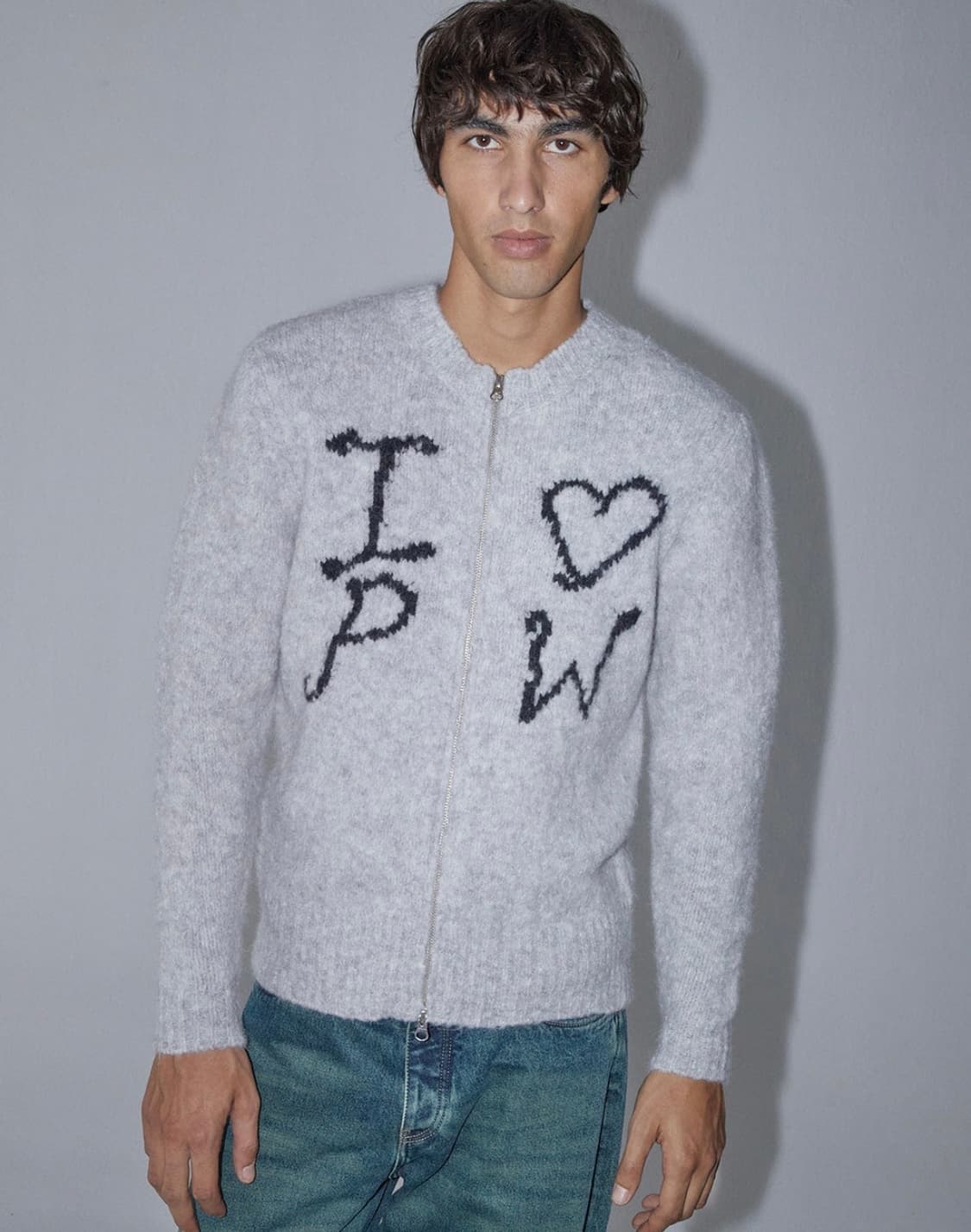 팔로마울 크러쉬 니트집업 남성M 상품이미지3