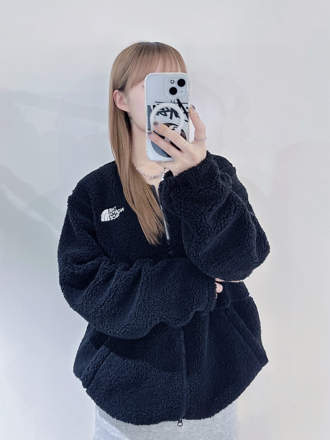 노스페이스 블랙 투웨이 플리스 자켓 상품이미지1