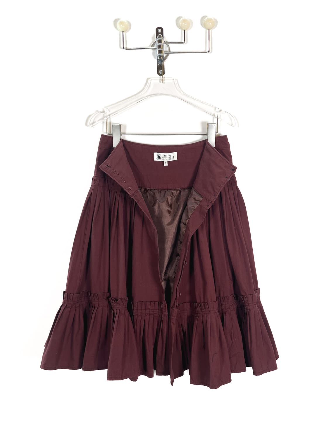 빈티지 핀턱 버튼 스커트 상품이미지4