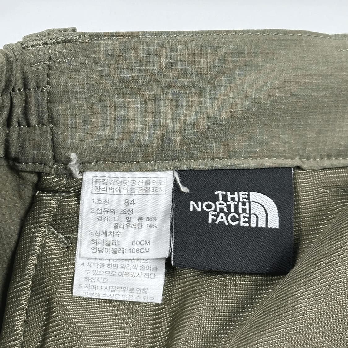노스페이스 트레이닝 카키 배색 츄리닝 바지 (32인치) 상품이미지6
