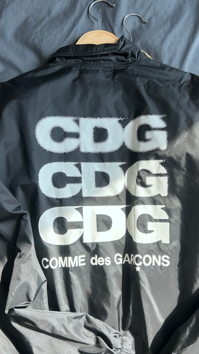 CDG 로고 코치자켓 블랙 상품이미지2