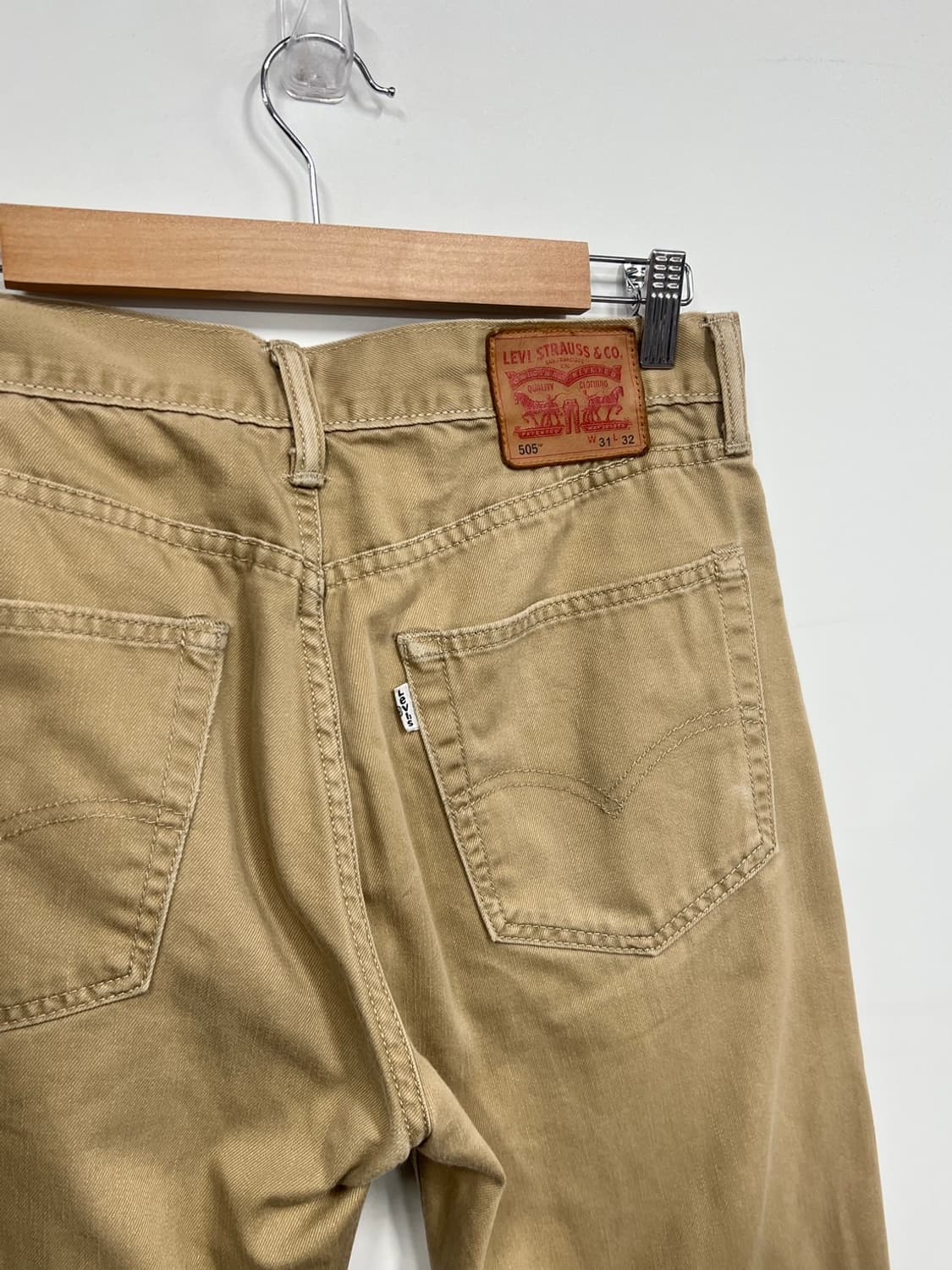 리바이스 505 베이지 코튼 팬츠 면바지 상품이미지2