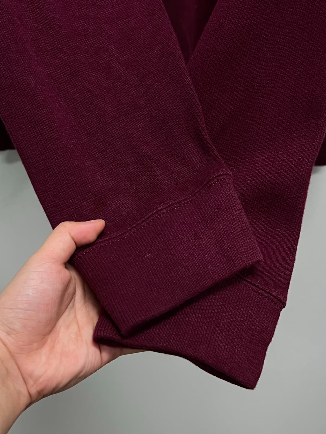 (L) 폴로랄프로렌 하프집 니트 버건디 상품이미지4