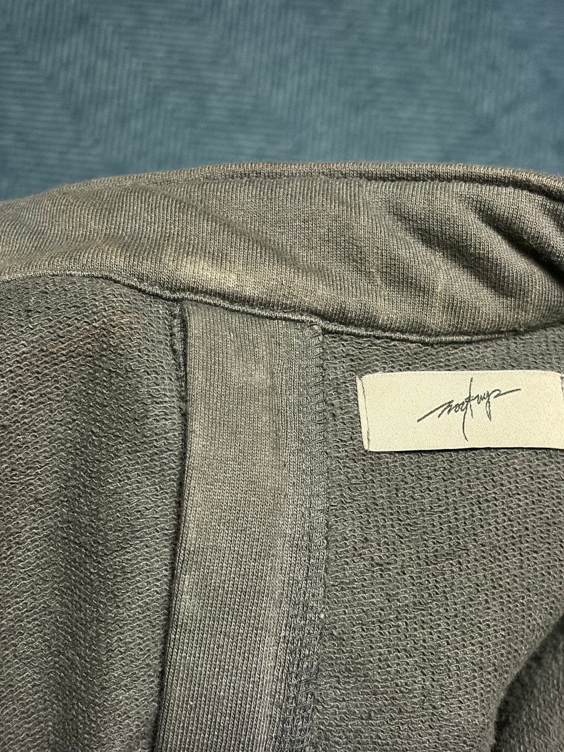 노이크랩 비대칭 사선지퍼 후드집업 상품이미지4