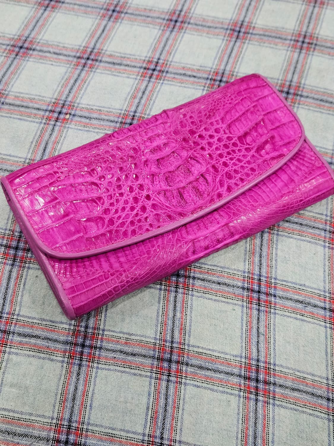 River 크로커다일 리얼 악어가죽 여성 장지갑 [새상품] 상품이미지1