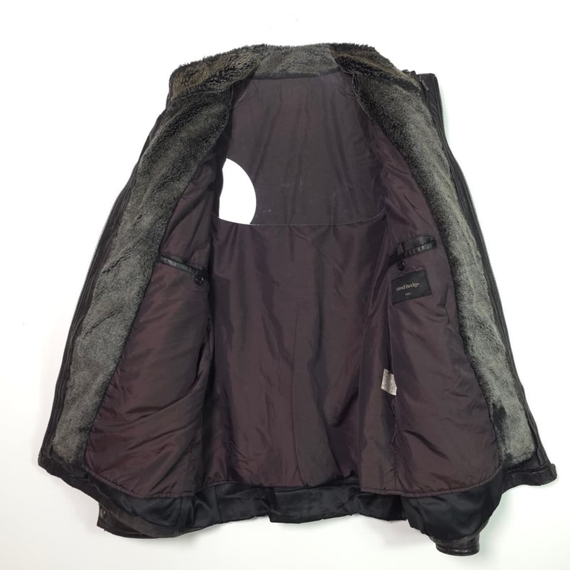 MIND BRIDGE 양가죽 퍼 라이닝 자켓 L 상품이미지5