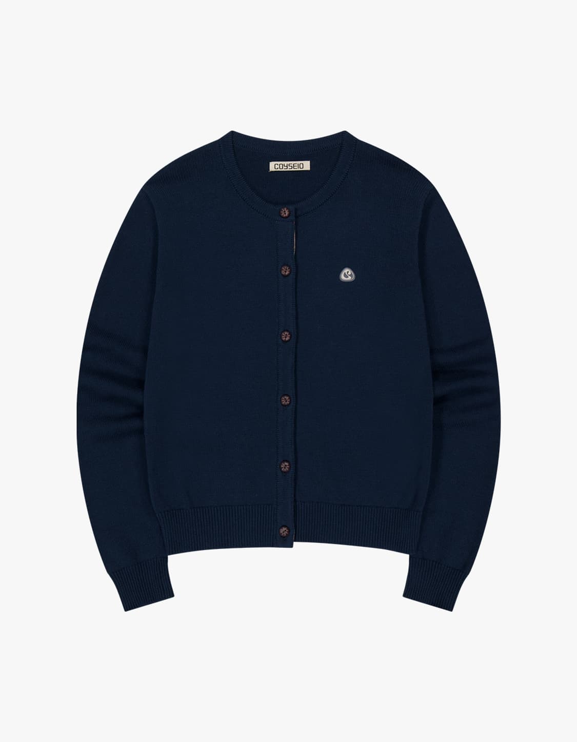 코이세이오 플라워 플래킷 가디건 네이비 상품이미지1