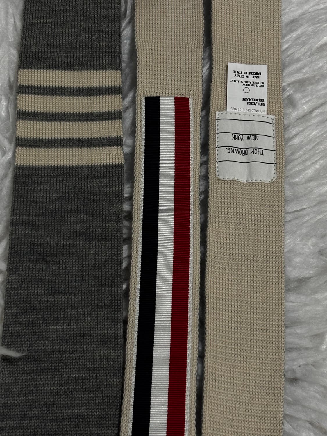 톰브라운 니트 넥타이 그레이 상품이미지4