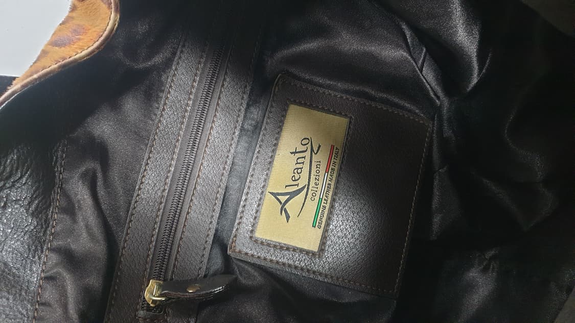 Aleanto 레오파드  송치가죽 숄더백 상품이미지4