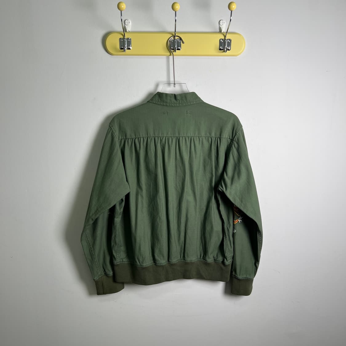 아비렉스 카키 코튼 자수 스베니어 자켓 M 상품이미지2