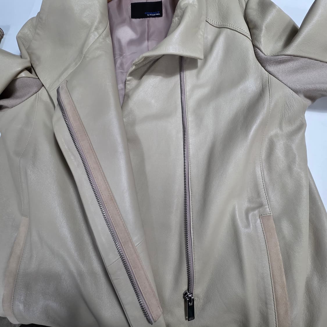 0713 코발트 바이 크리스한 천연 양가죽 롱자켓 77 상품이미지3