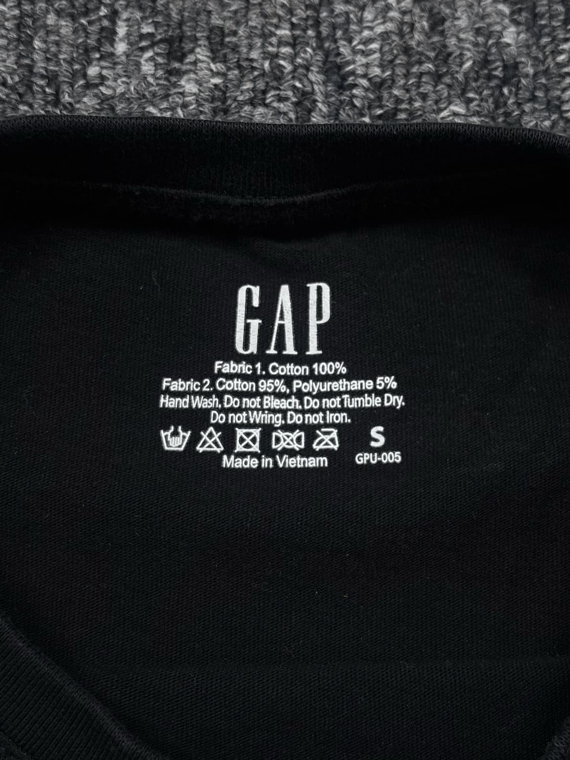 갭 빅로고 블랙 롱슬리브 상품이미지6