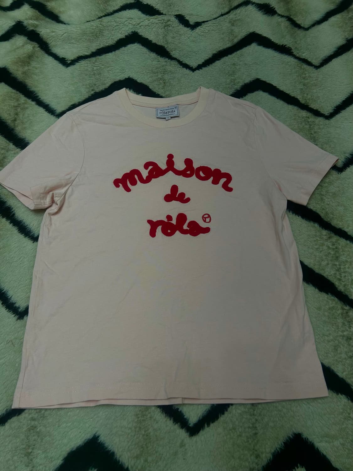 [S]로라로라 메트로 로라 자수 반팔/핑크 상품이미지1