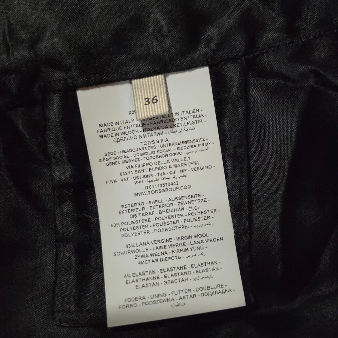 TODS 토즈 우먼 여성 원버튼 블레이저 자켓 36 상품이미지7