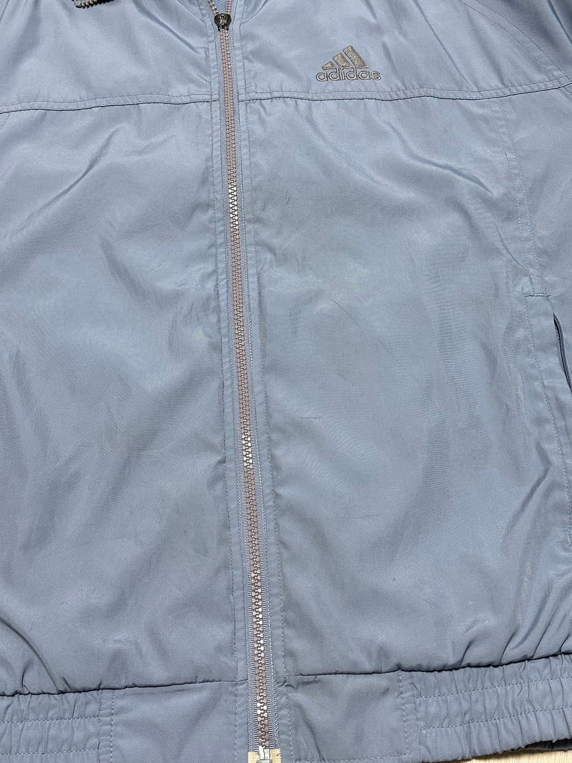 희귀) 00's 아디다스 올드스쿨 삼각로고 배색 바람막이 자켓 상품이미지7