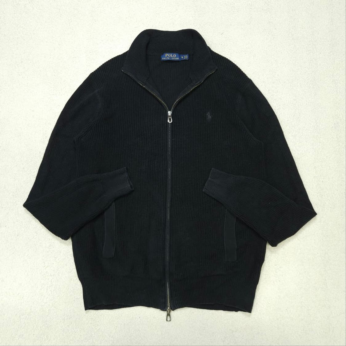 폴로 랄프 로렌 신형 니트 집업 S 블랙 상품이미지3