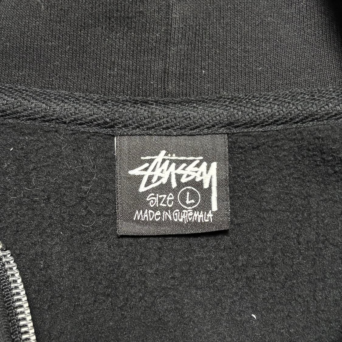 L 스투시 빌트 투 라스트 블랙 후드 집업 상품이미지4