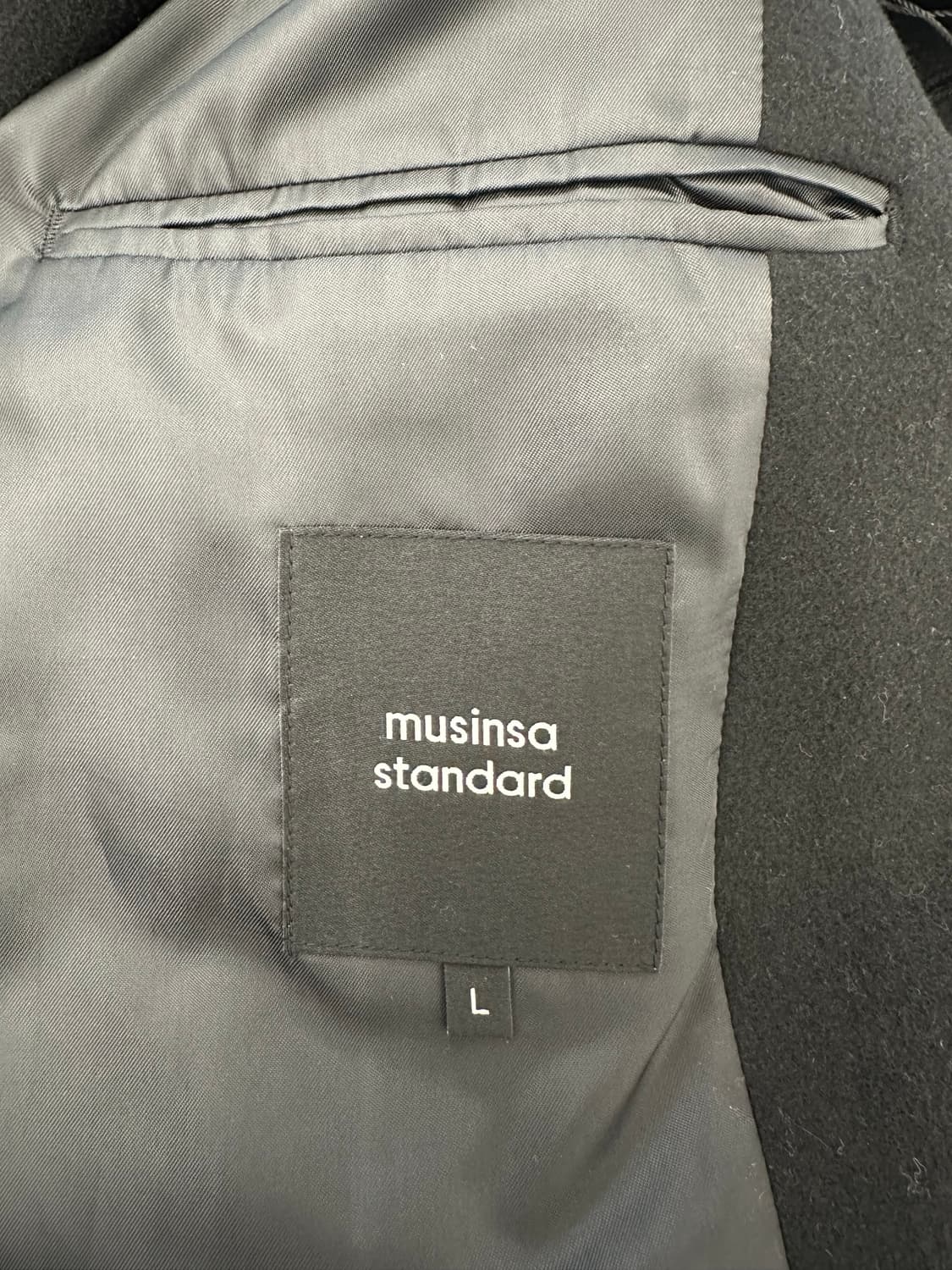 무탠다드 오버사이즈 머프 발마칸 코트(블랙) 상품이미지7