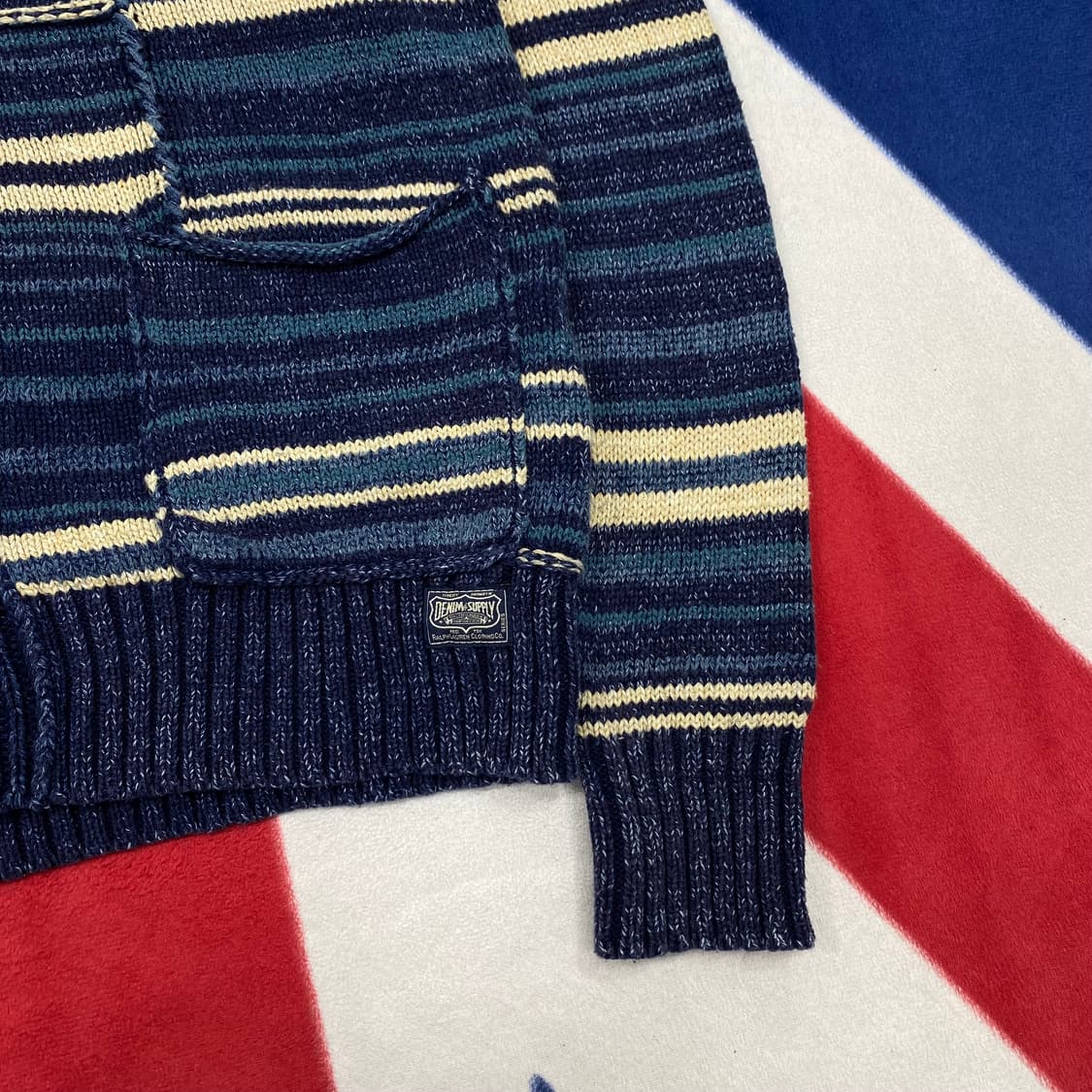 데님앤서플라이 랄프로렌 숄카라가디건 XS 실측S 상품이미지4