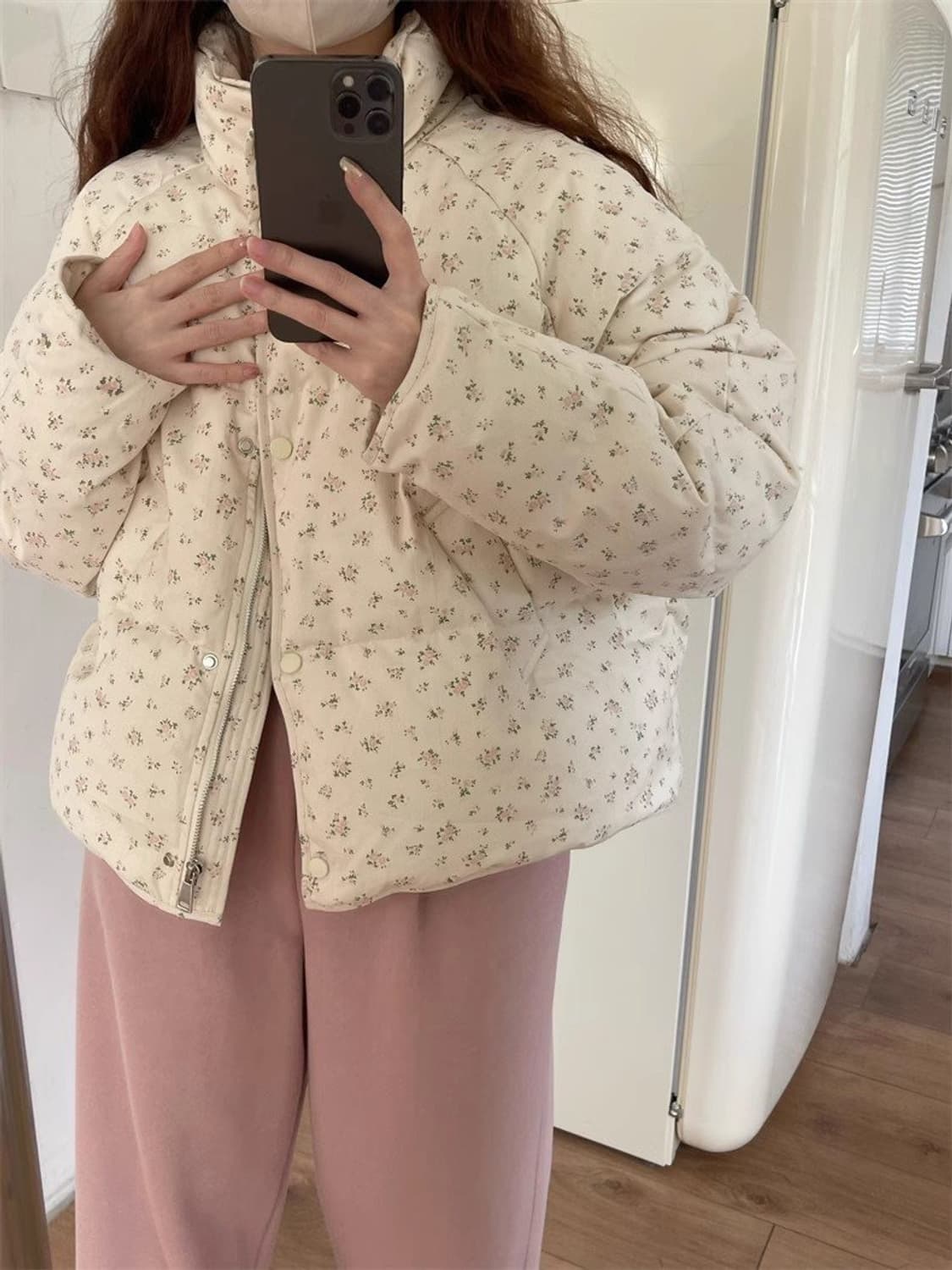 잔꽃패딩 왕따뜻 상품이미지2