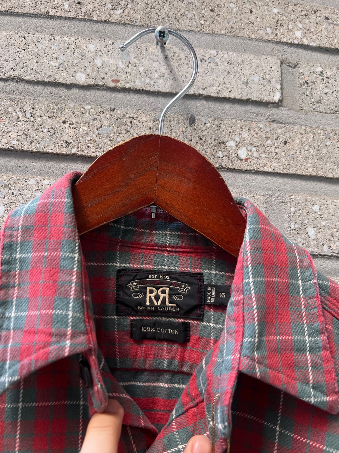 [XS]RRL 더블알엘 더블 포켓 레드 타탄체크 워크 셔츠 상품이미지2