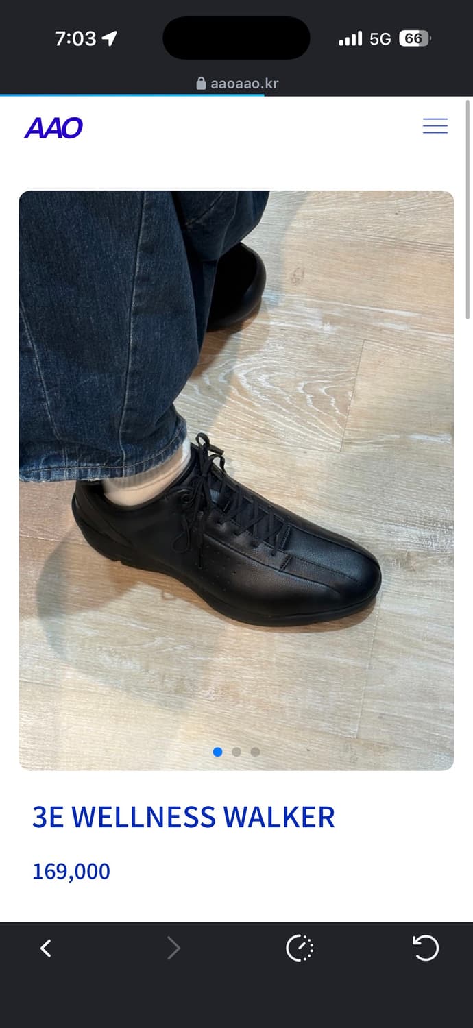 아식스 3E 웰니스 워커 블랙 280 상품이미지2