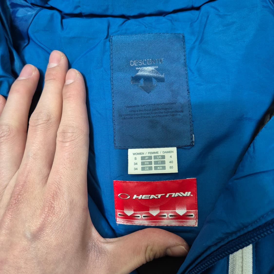 데상트 히트나비 후드 패딩 점퍼 X(85) 상품이미지5