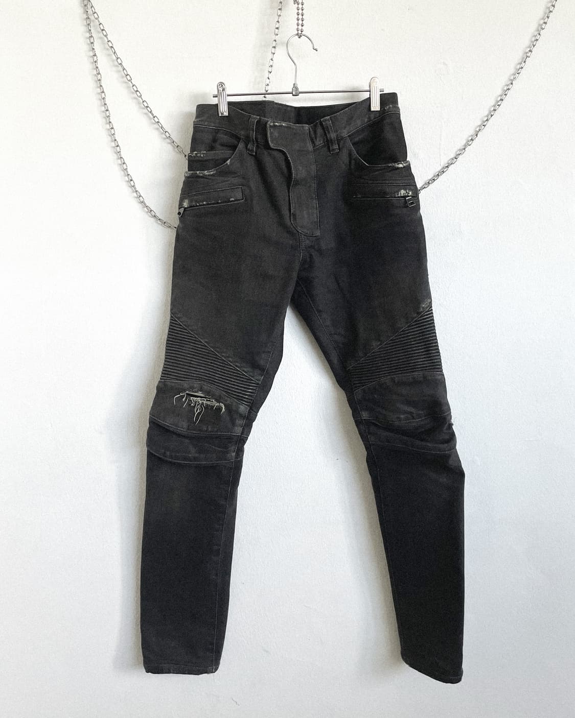 발망 14ss 왁스코팅 바이커데님 상품이미지5