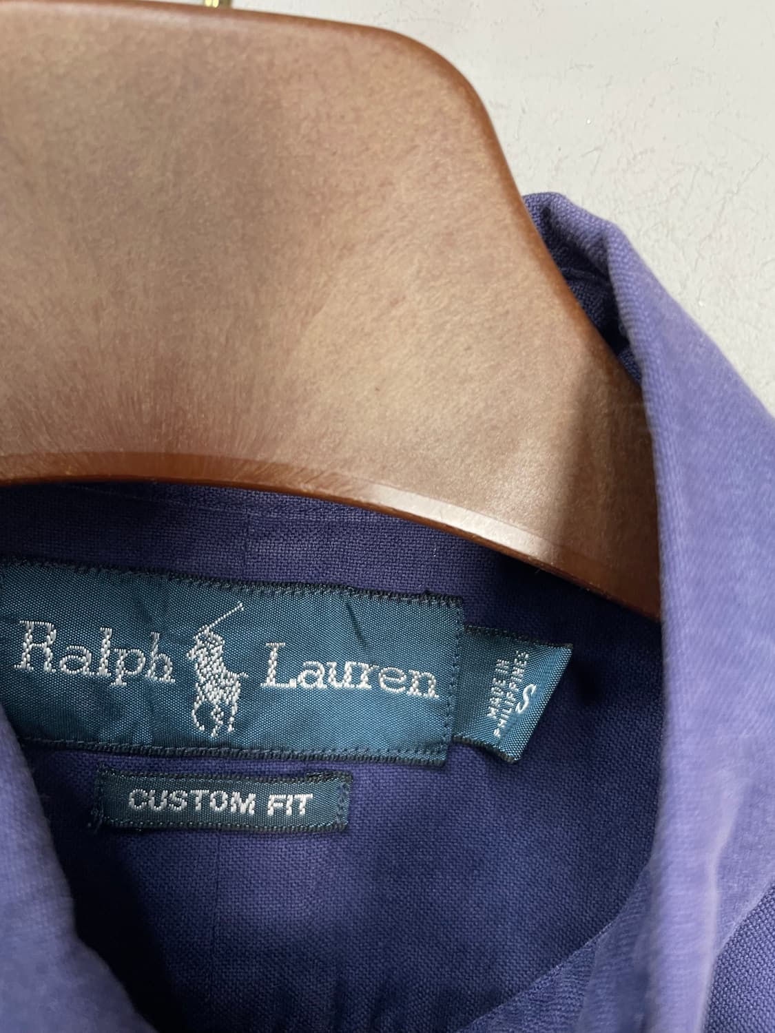 폴로 랄프로렌 솔리드 퍼플 반팔 셔츠 H1489 상품이미지5