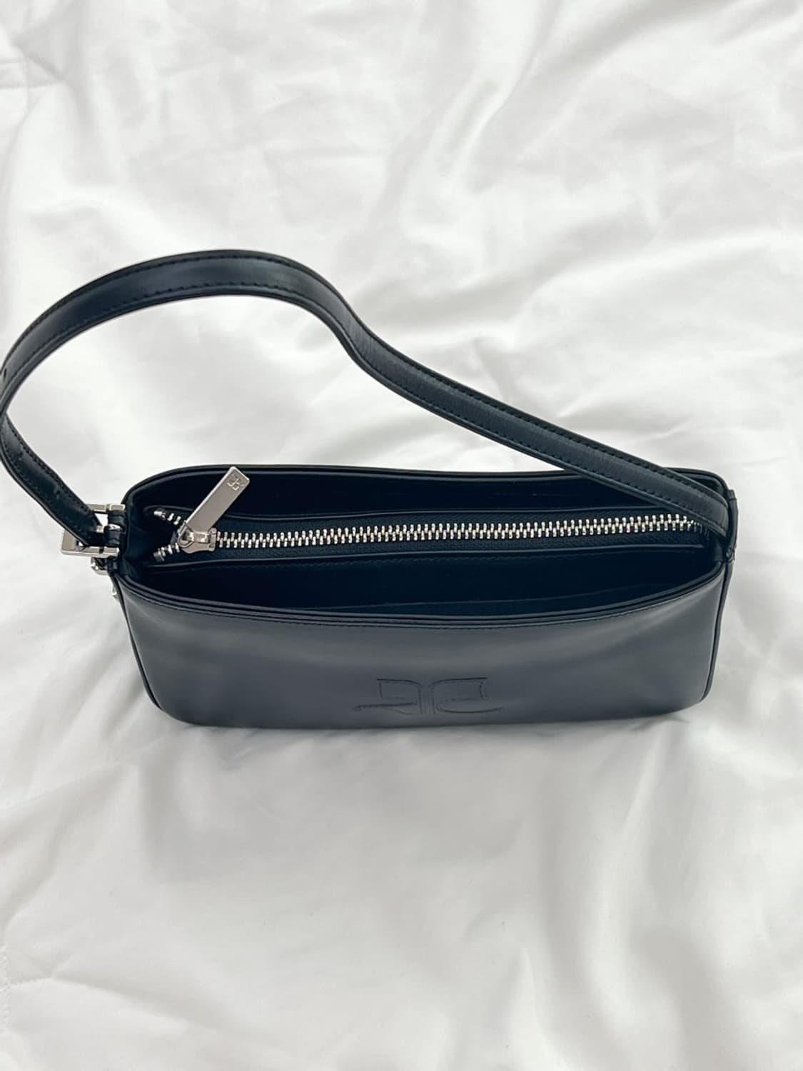  courreges / 꾸레쥬 블랙 스퀘어 숄더백 스몰 상품이미지8