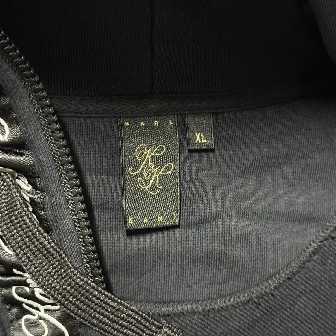 Karl Kani 칼 카니 테이핑 로고 풀 집업 후디 상품이미지5