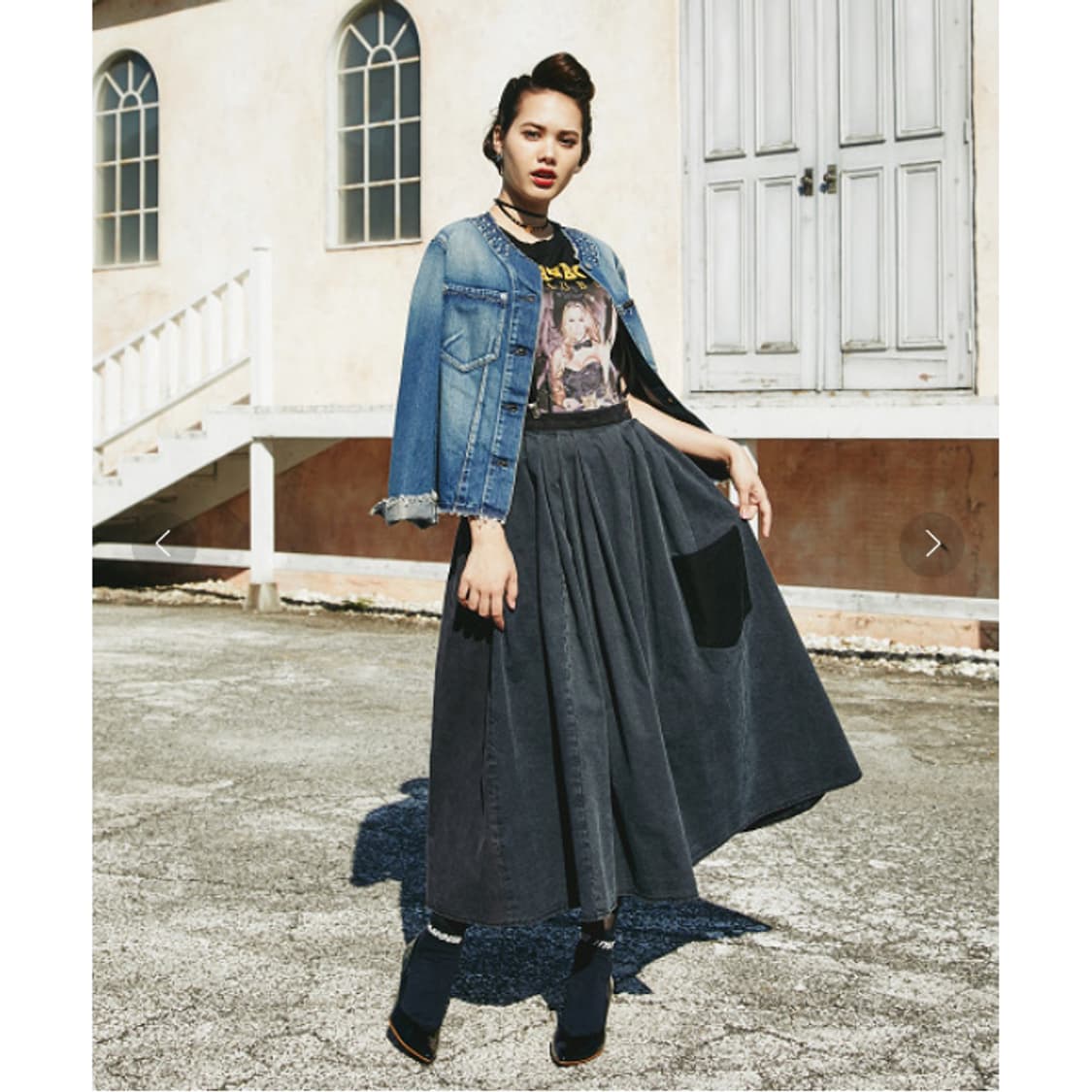 히스테릭글래머 프린지 스터드 데님자켓 S 상품이미지8