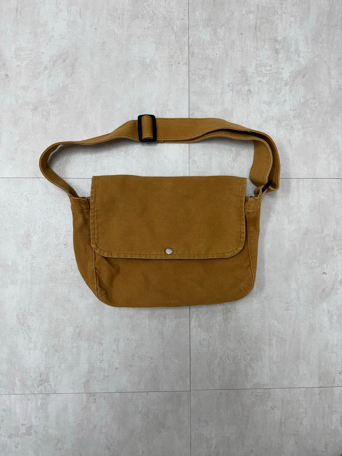 •빈티지 브라운 캔버스 크로스백 상품이미지1