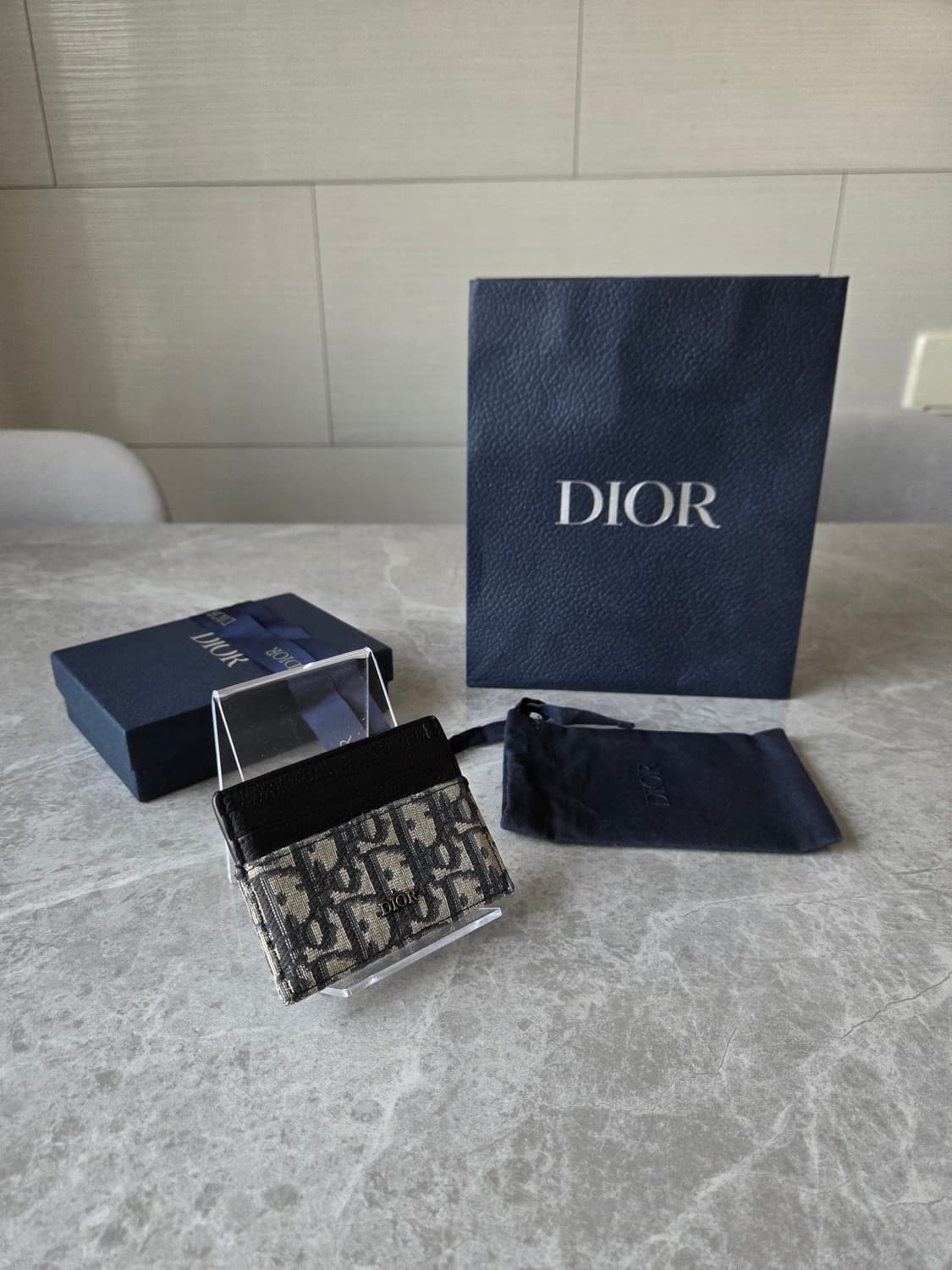 [정품] 디올 오블리크 카드지갑 새상품급 상품이미지1